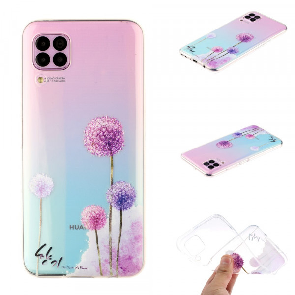 Obal Huawei P40 Lite - průhledný - Pampelišky - Módní Mobil