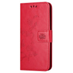 Pouzdro Xiaomi Redmi 12 - Motýli a květy - tmavě růžové